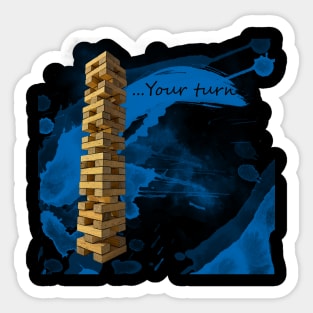 Impossible Jenga - Blue Sticker